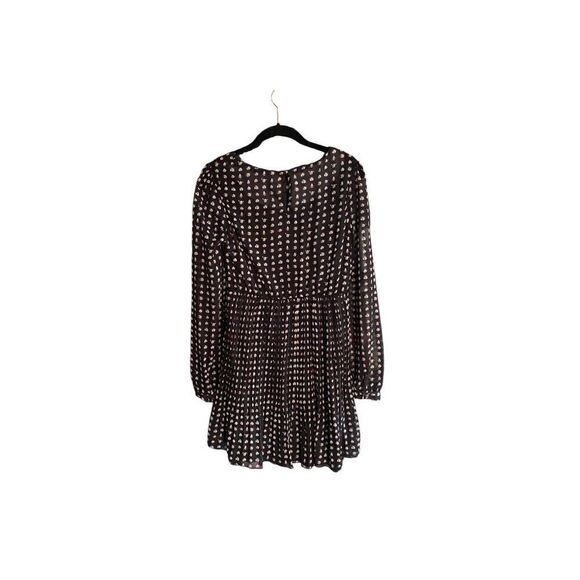 Ark & co women’s black dog, print, pleated skirt, mini dress, size small - Picture 2 of 8